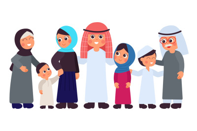 Arabic family. Saudi parents, old islam people. Traditional muslim man