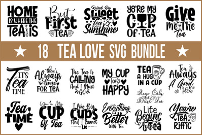 Tea Lover SVG Bundle