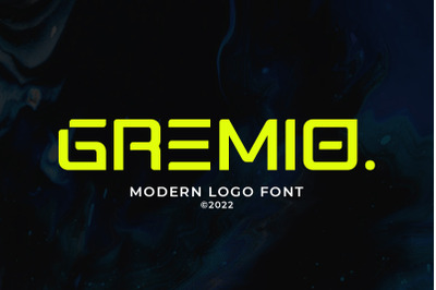 Gremio - Modern Logo Font