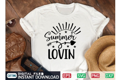 Summer Lovin SVG Cut file, summer file, summer cut file, beach Cut Fil