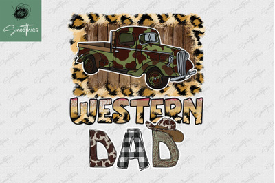 Western Dad Sublimation Father&#039;s Day