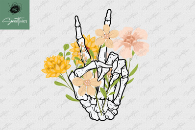 Peace Wildflowers Hands Sublimation