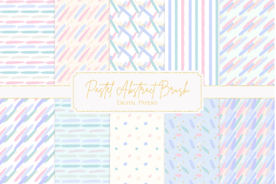 Pastel Abstract Brush Patterns Graphic