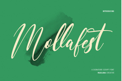 Mollafest Script Font