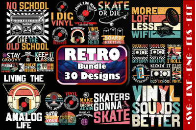 Retro Bundle-30 Designs-220329