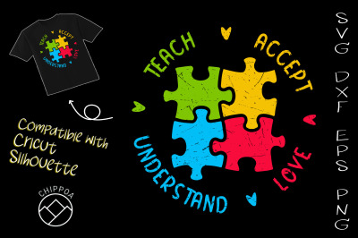 Autism Teach Accept Understand Love