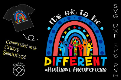 It&#039;s Ok To Be Different Autism Hand Up