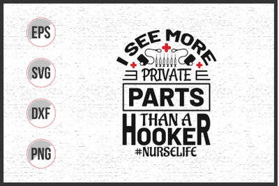 Nursing typographic slogan design vector.