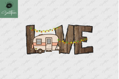 Love Camping Vintage Sublimation