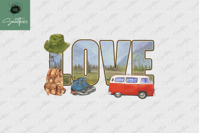 Love Camping Sublimation Camping Lovers