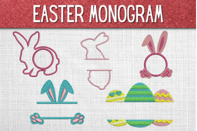 Easter Monogram Embroidery Designs