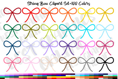 100 String Bow PNG Clipart Rainbow Bows png 100 Colors