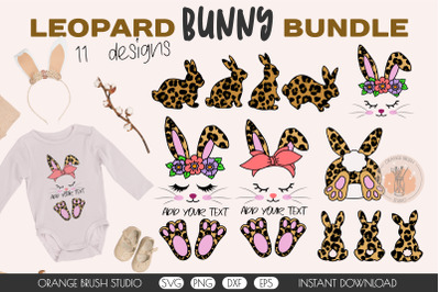 Leopard Print Easter Bunny SVG Bundle