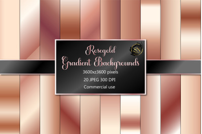 Rose gold gradients, digital paper, rose gold textures, rose gold digi