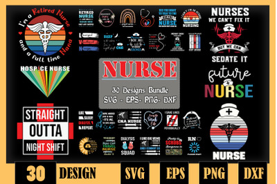Nurse part 2 Bundle SVG 30 designs