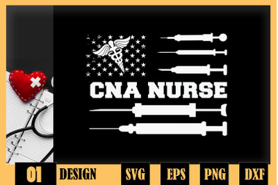 CNA Nurse American Flag