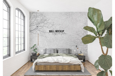 Wall mockup&2C; Wall paper mockup