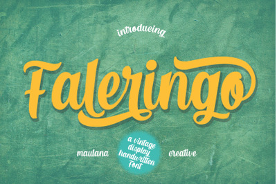 Faleringo Retro Script Font