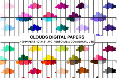 Clouds Digital Papers JPG Sky Cloud Pattern Background Paper