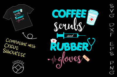 Coffee Scrubs And Rubber Gloves