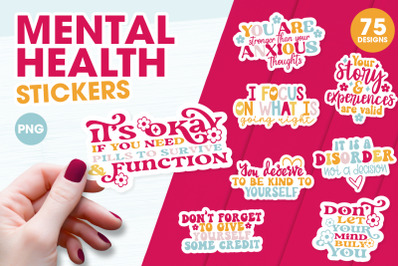 Mental health stickers