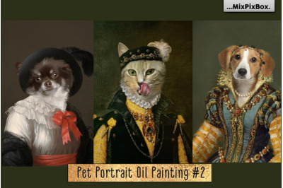 Pet Portrait Oil Background v.2