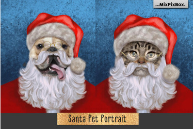 Santa Pet Portrait Backgrounds