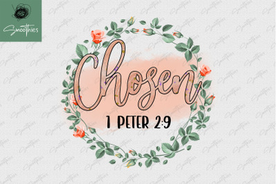 Jesus Floral Chosen Sublimation