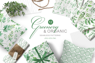 Greenery and Organic Seamless Patterns#2