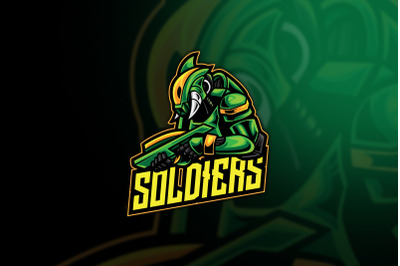 Soldier Alien Warrior Esport Logo