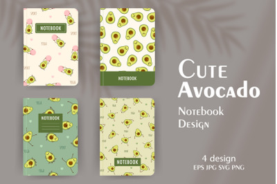 Cute avocado - Notebook design collection