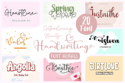 Beauty Handwriting Fontbundle