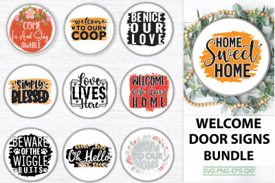 Welcome Door Signs Bundle