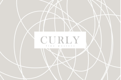 Curly Line Posters