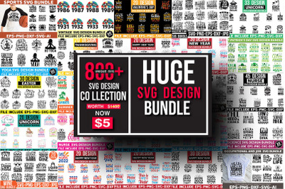 Huge SVG Design Bundle