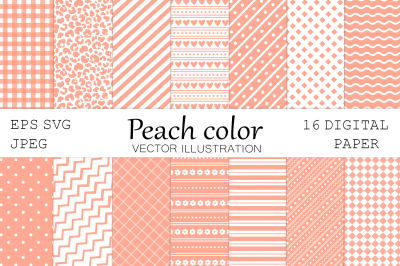 Abstract digital paper. Peach color digital paper