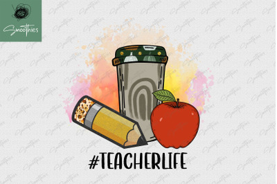 Teacher Life Retro Tshirt Printing