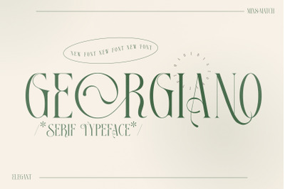 GEORGIANO Typeface