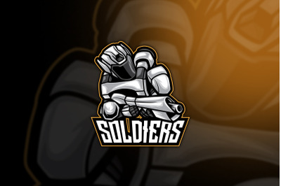 Soldier White Warrior Esport Logo