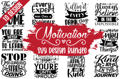 Motivation SVG Design Bundle