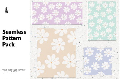 Cute repeat wildflower digital paper