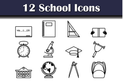 School Icon Set