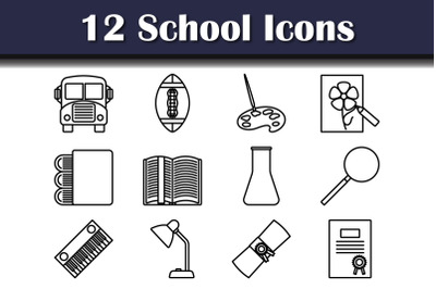 School Icon Set