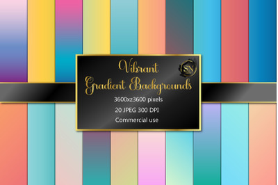 Vibrant gradients, vibrant foil, backgrounds, digital paper, textures,