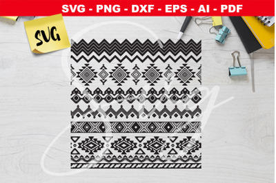 Seamless Aztec pattern svg