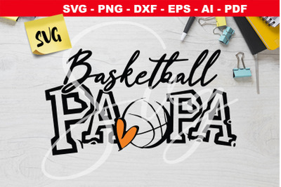 Basketball Papa SVG dad gift svg