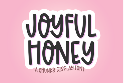 JOYFUL HONEY Quirky Display Font