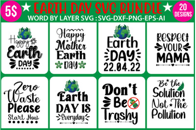 Earth Day SVG Design Bundle