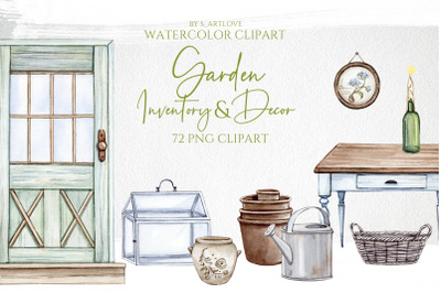 Watercolor Garden Clipart
