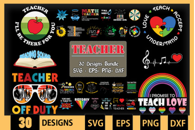 Teacher part 2 Bundle SVG 30 designs